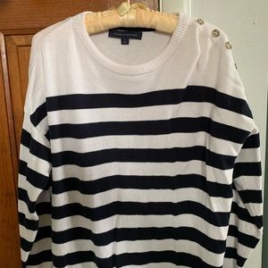 Tommy Hilfiger Navy & White Stripe Sweater